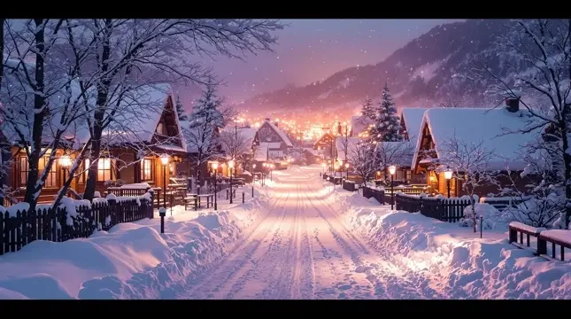 北海道雪景：粉雪王国的童话